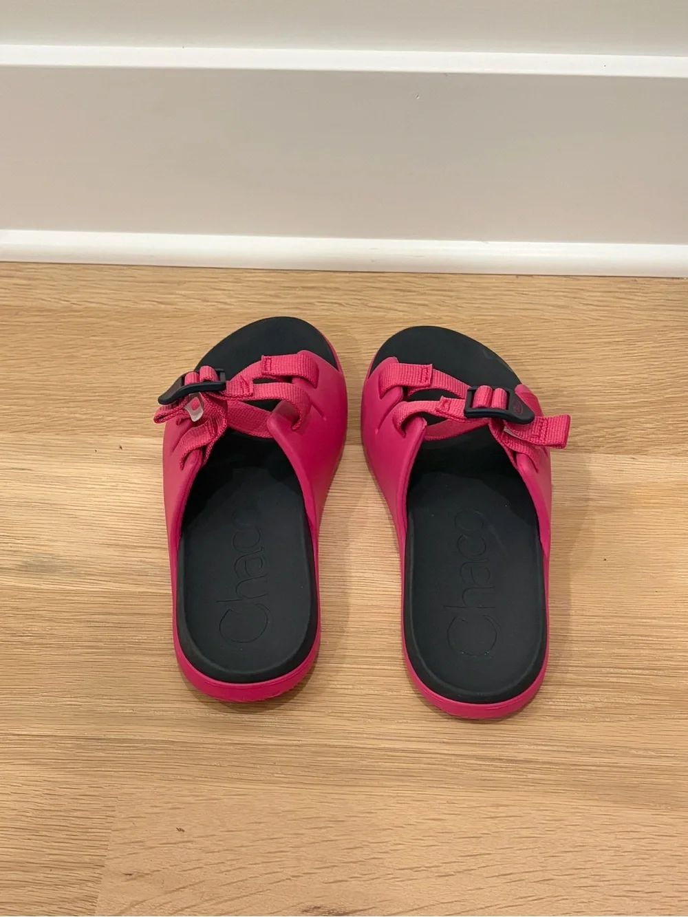 Chaco Hot Pink Adjustable Slide Sandals